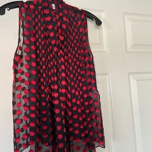 DVF tie front top